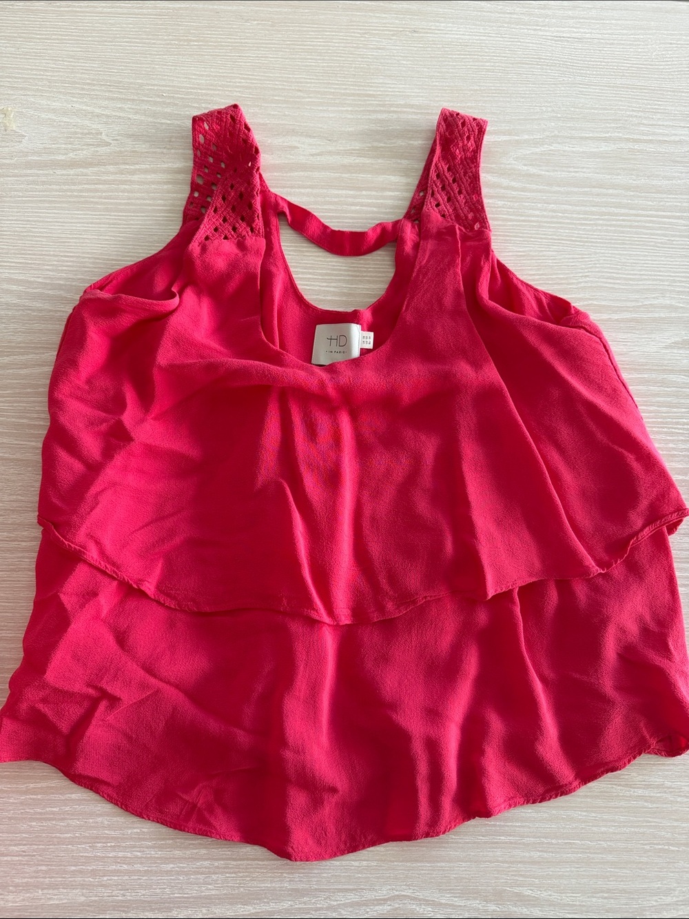 HD in Paris Hot Pink Tiered Sleeveless Camisole